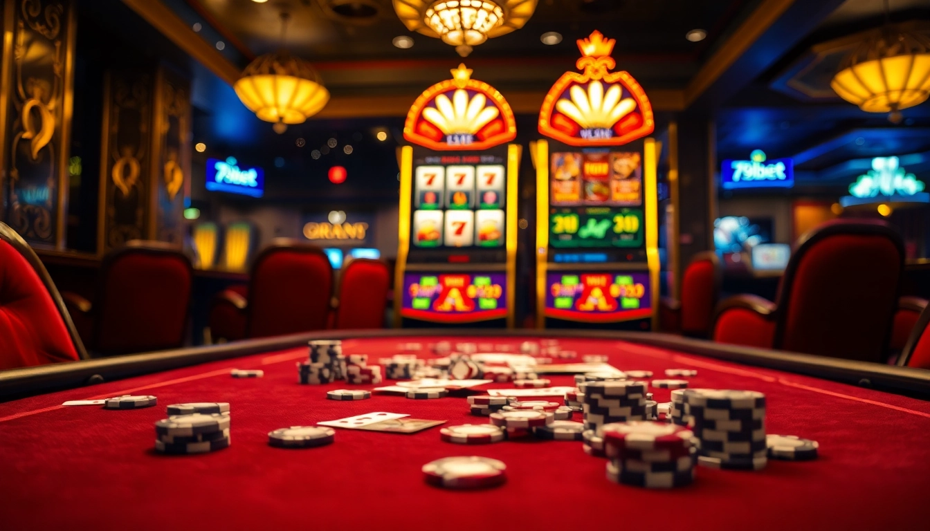 Experience the thrill of winning with 789bet at a luxurious casino table.