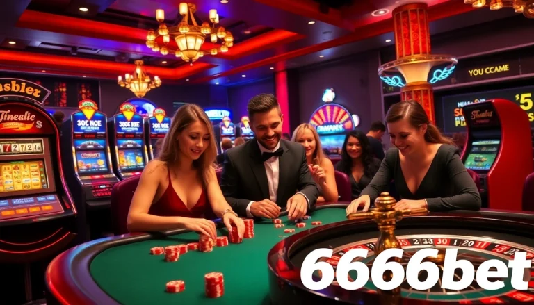 Experience the excitement of 6666bet with players enjoying thrilling casino games.