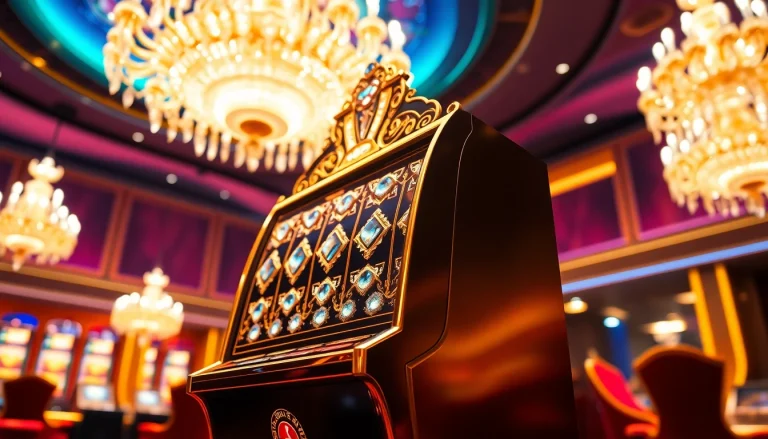 Mainkan luxury777 game di mesin slot megah dengan permata berkilau dan latar mewah