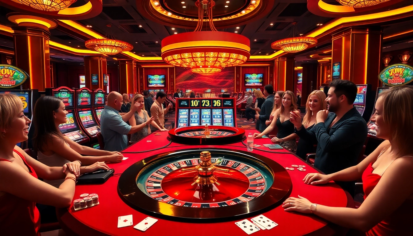 Experience the I828 excitement at a vibrant casino gaming table filled with eager players.