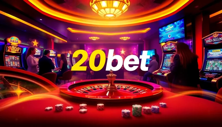Engaged players enjoying the excitement of 20bet at a vibrant casino table with roulette.
