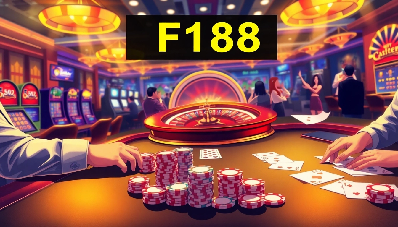 Experience the thrill of F168 casino with high-stakes poker action and vibrant roulette.