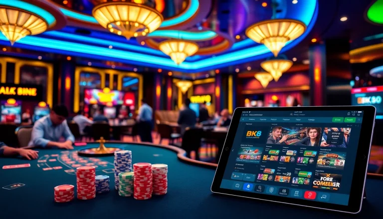 Experience the thrill of winning at BK8's vibrant casino atmosphere with engaging games.