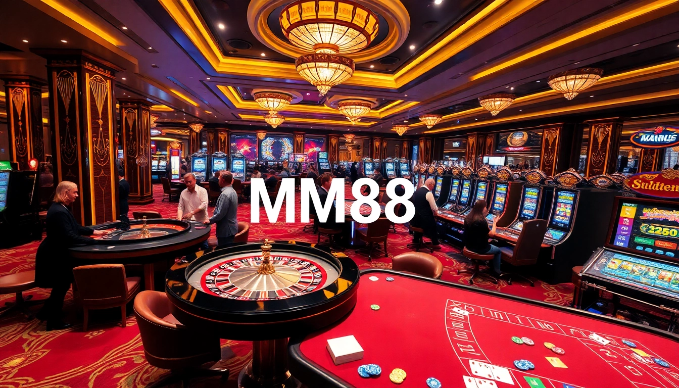 Experience the thrill of online gambling at MM88 with vibrant casino games and winning moments.