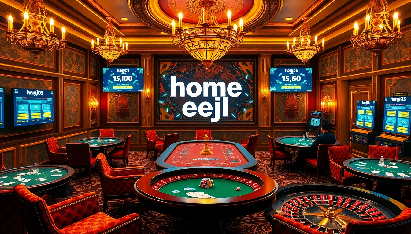 Engage with thrilling gambling at home eejl with exciting poker tables and vibrant casino games.