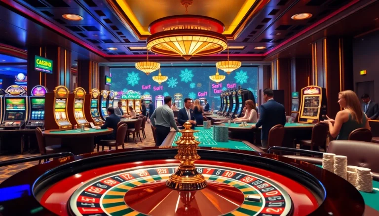 Experience thrilling gambling at https://ok8386.sh/ with engaging casino tables and excited players.