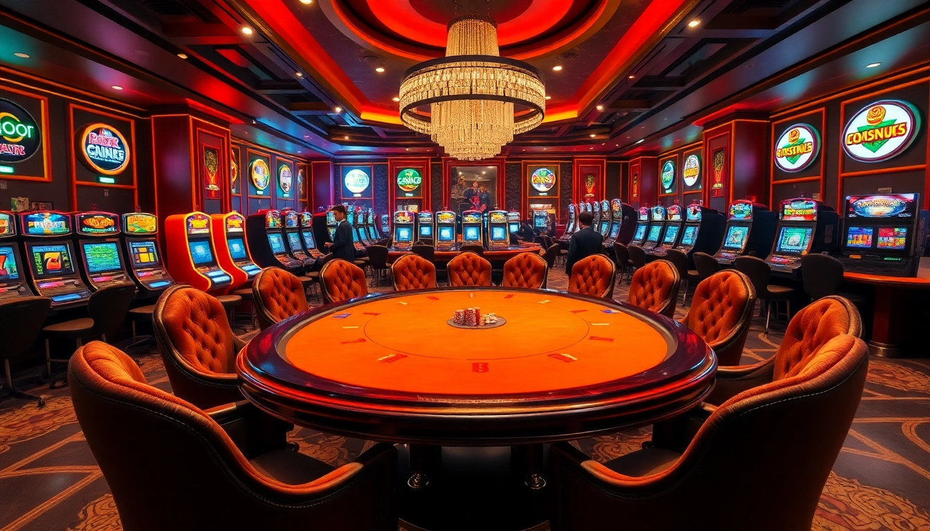 Engage in high-stakes poker action at https://go88.fast/ with vibrant casino decor and professional dealers.