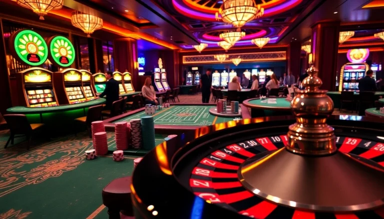 Players enjoying the thrill of gambling at the Pushpa Club's luxurious casino.