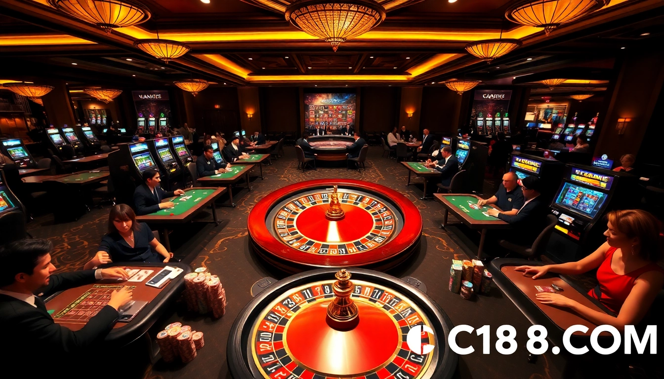 Experience the thrill of gambling at C168.COM with an exciting casino atmosphere.