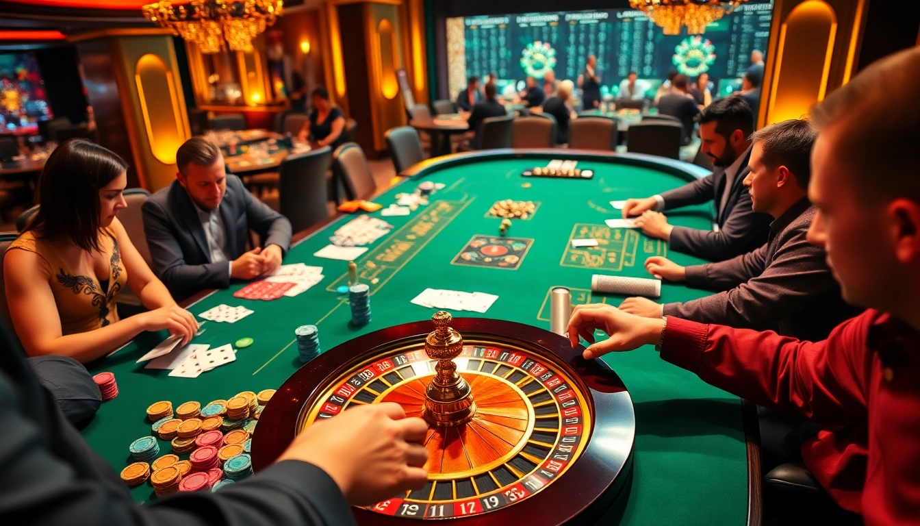 Experience thrilling gameplay at C168's casino with vibrant poker chips and roulette excitement.