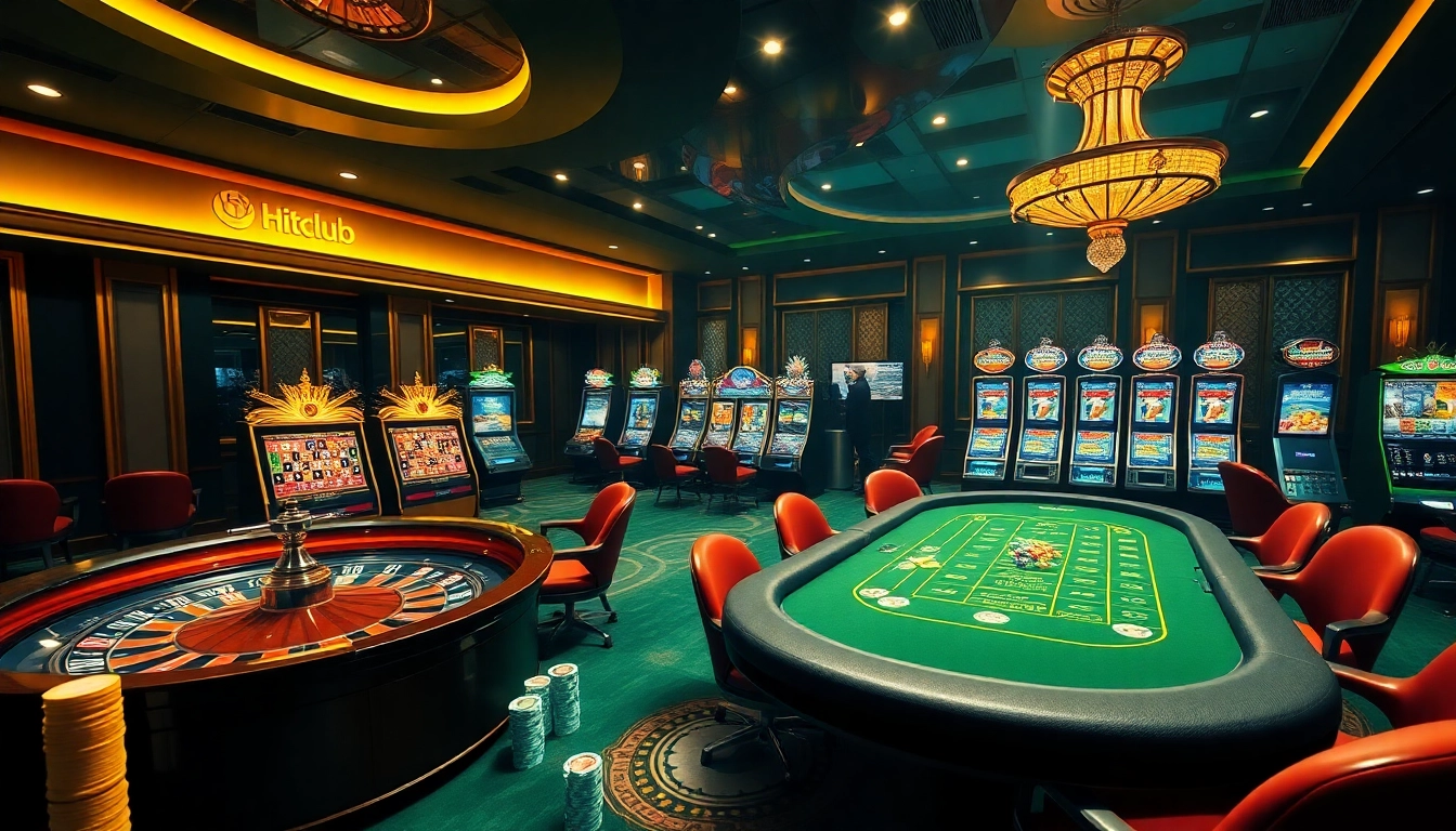 Hitclub offers a vibrant casino experience with roulette, slots, and poker excitement.