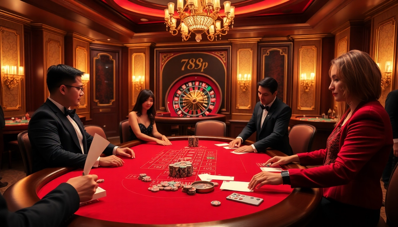 Action-packed casino atmosphere featuring poker, roulette, and excitement at 789p.