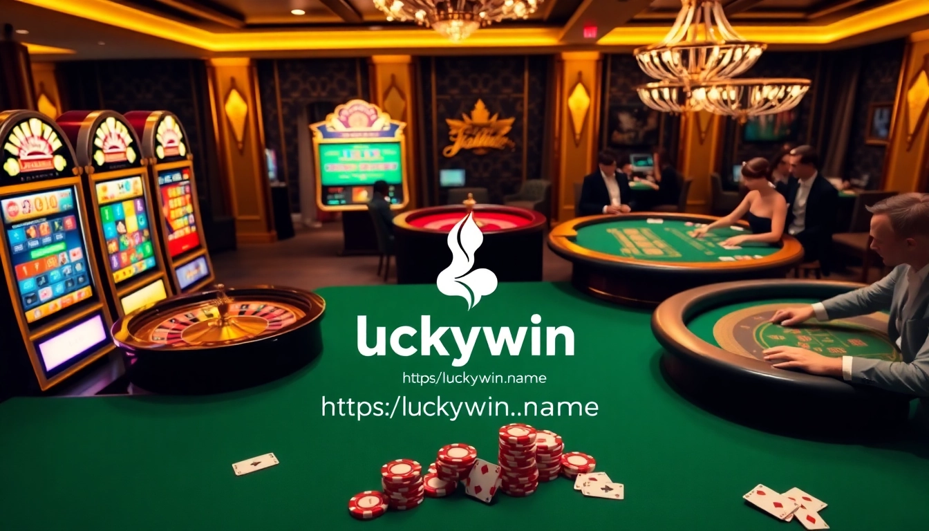 Experience online gaming excitement at https://luckywin.name with vibrant slot machines and poker tables.