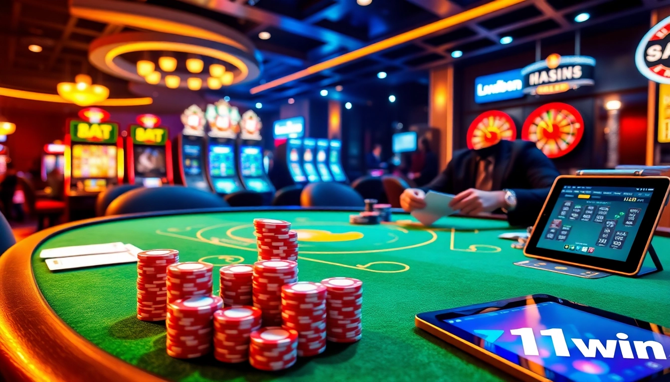 Experience high-stakes games at 11win with exciting casino tables and vibrant atmosphere.