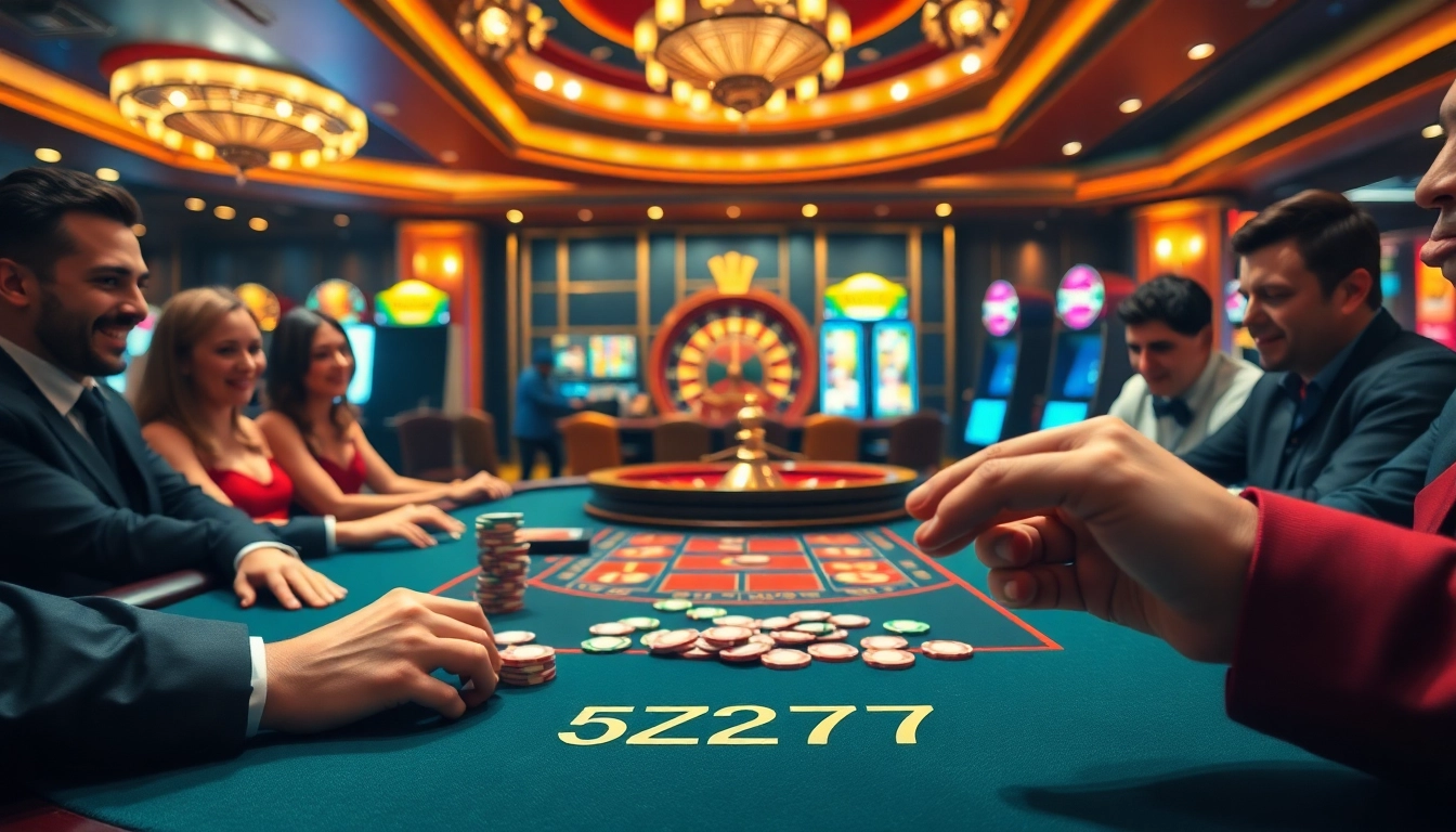 Experience dynamic gameplay at the poker table with 5Z777 chips, living the casino thrill.