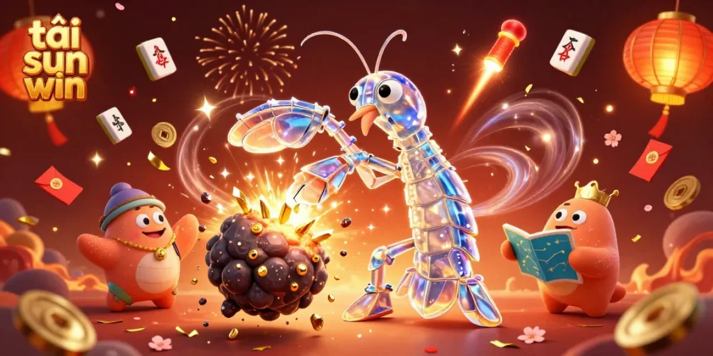 Discover the excitement of tải sun win with a galactic samurai and treasures in this dynamic casino illustration.